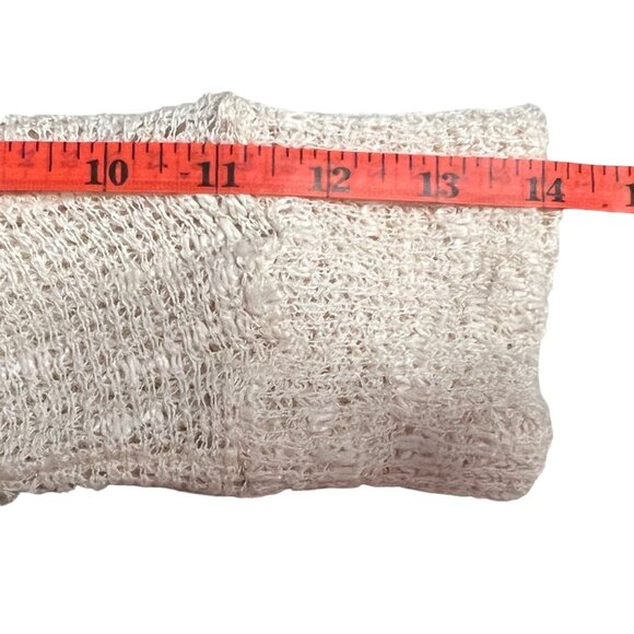 Beige Blu Planet Long Open Knit Duster Cardigan With 3/4 Sleeves Made In USA - Picture 10 of 14